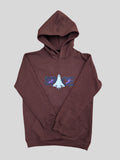 Men Printed Brown Colour Hoodie