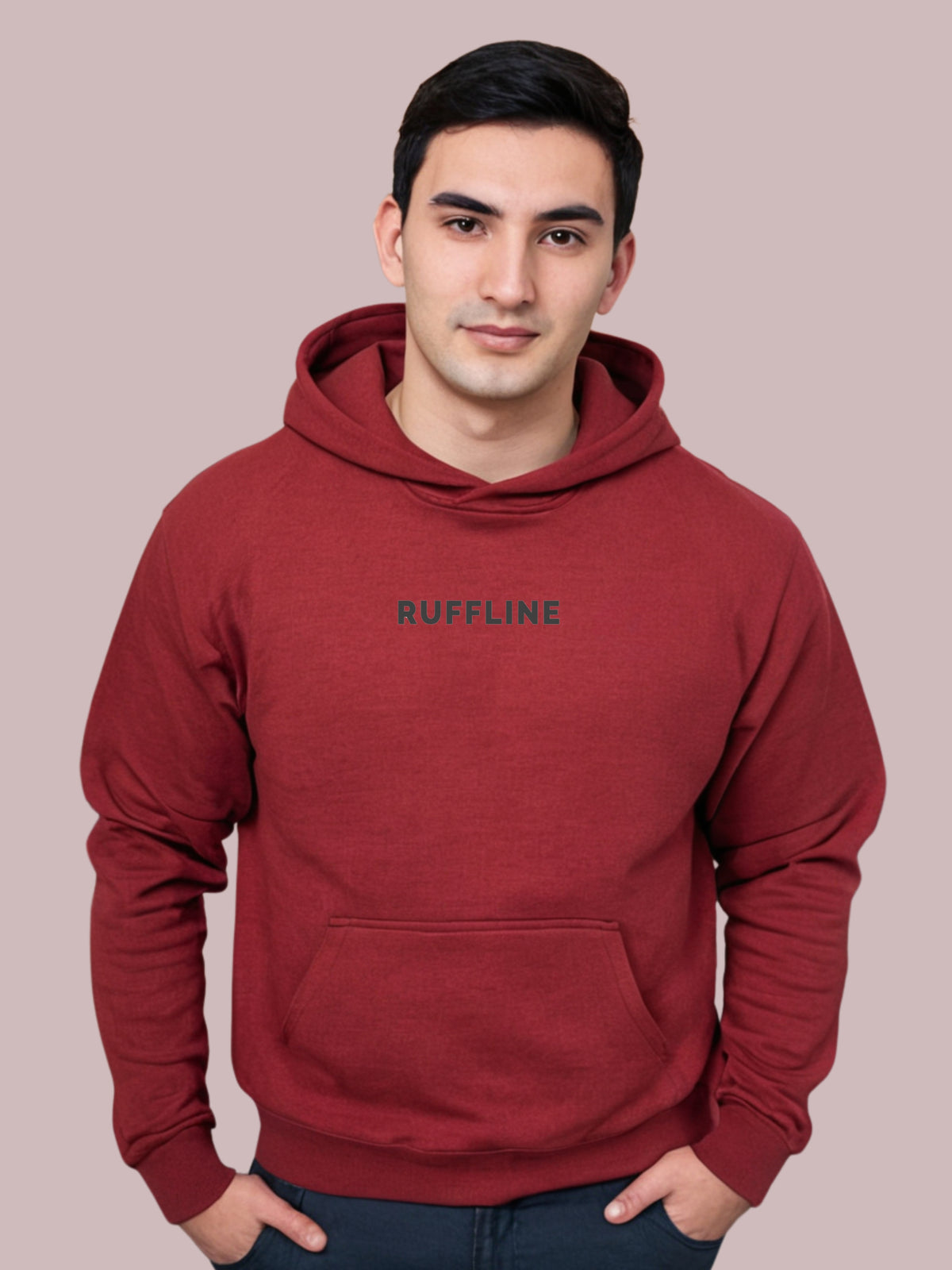 Men Single colour Hoodie